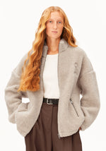 Laden Sie das Bild in den Galerie-Viewer, Woll-Mix-Fleece Jacke