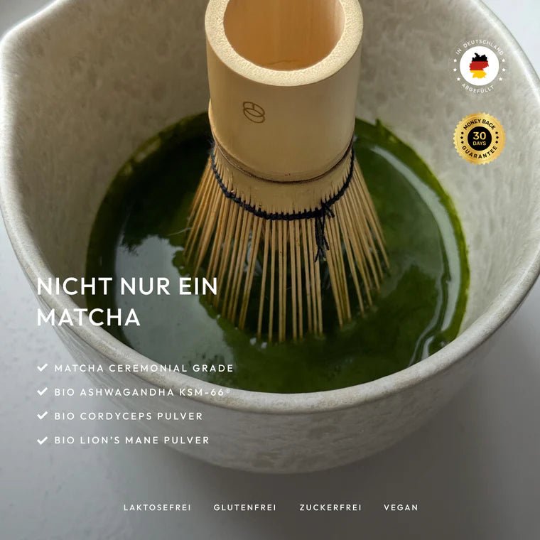 Beyond Matcha l Premium Matcha in Kombination mit Adaptogenen