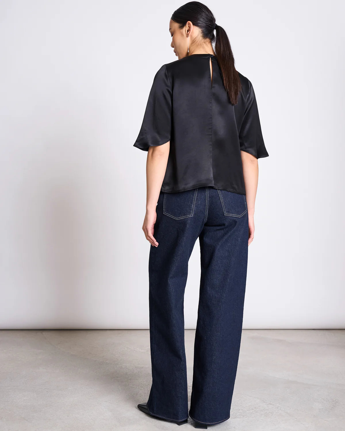 Wide Leg Jeans Tacna Blue Denim GOTS