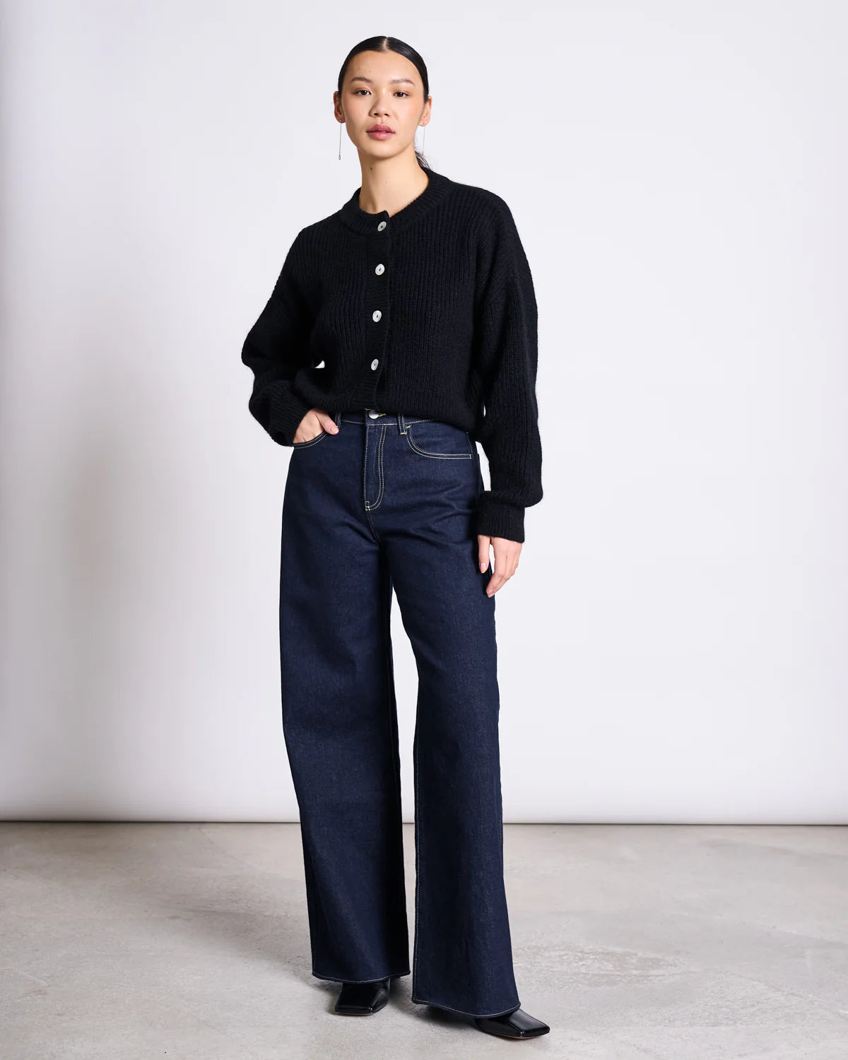 Wide Leg Jeans Tacna Blue Denim GOTS