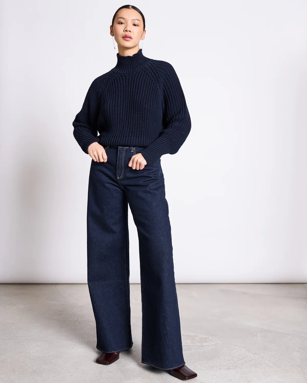 Wide Leg Jeans Tacna Blue Denim GOTS