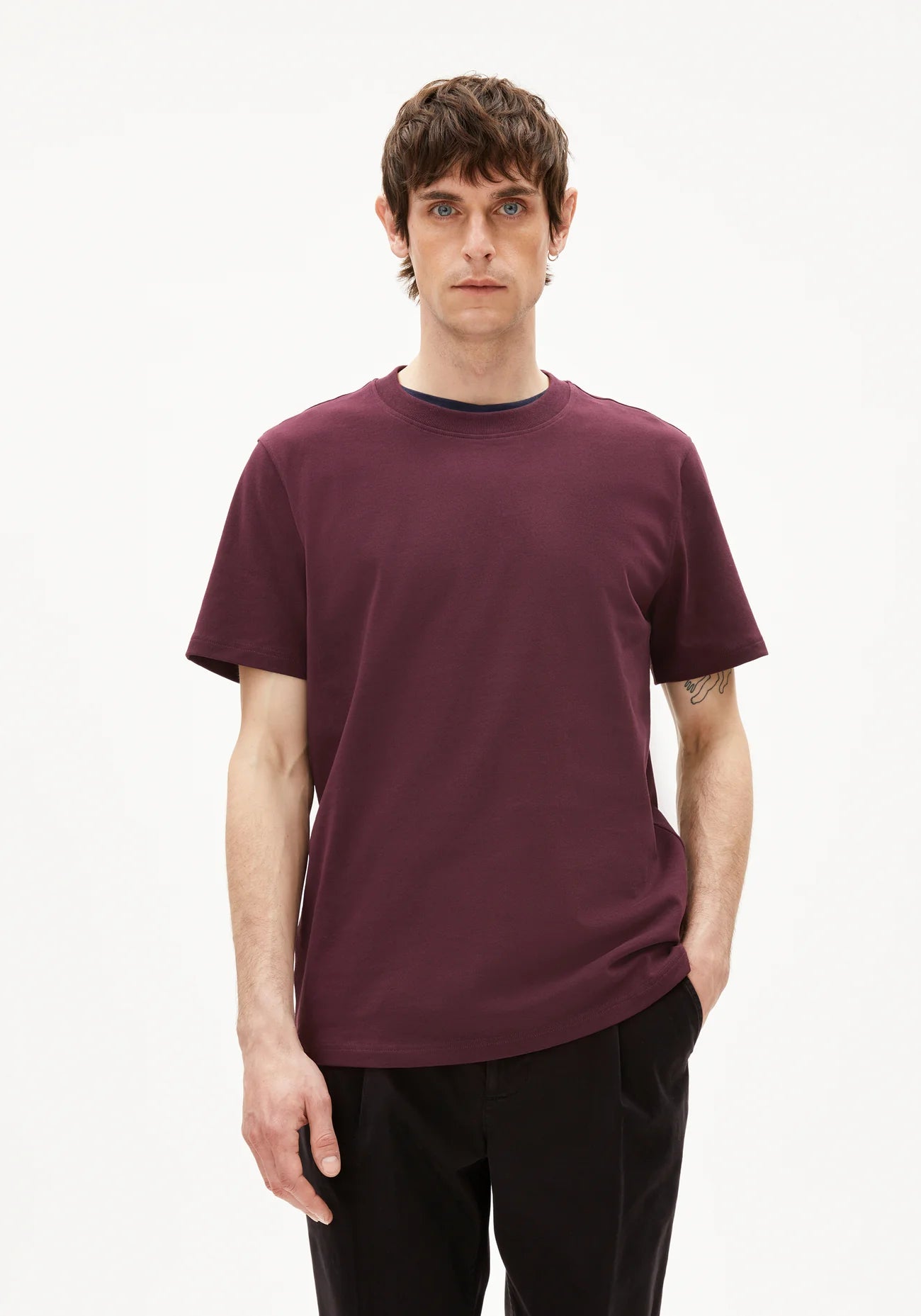 Heavy Weight Shirt Maarkos Dark Cranberry