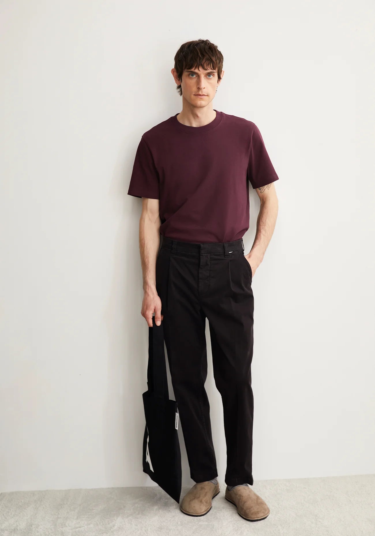 Heavy Weight Shirt Maarkos Dark Cranberry