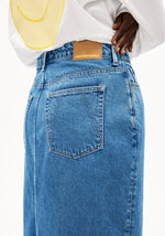 Laden Sie das Bild in den Galerie-Viewer, Jeans Midi Rock Kaalyke Daydream
