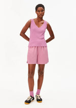 Laden Sie das Bild in den Galerie-Viewer, Leinen Mix Strick Top Washed Berry
