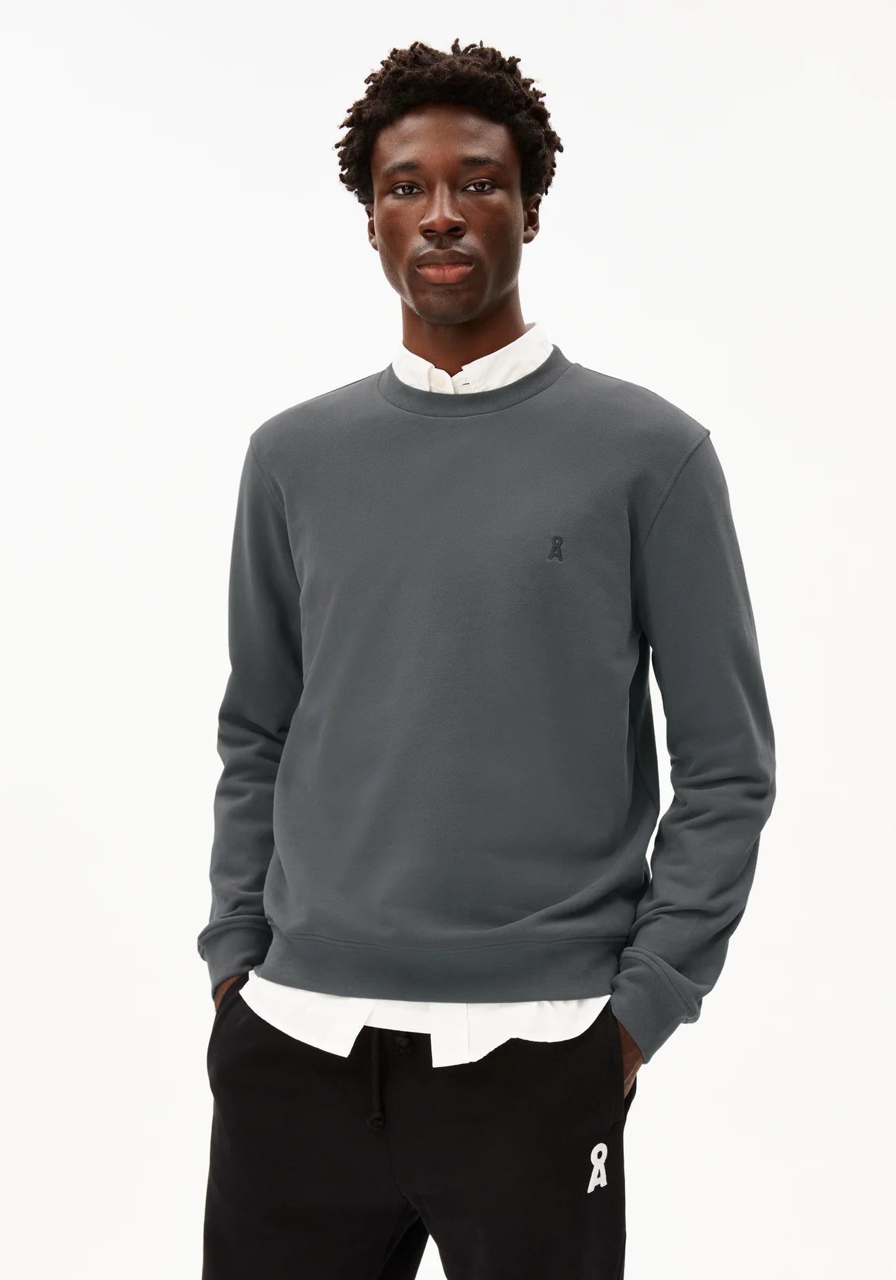 Fleece Sweatshirt Baaro Dark Steel