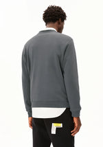 Laden Sie das Bild in den Galerie-Viewer, Fleece Sweatshirt Baaro Dark Steel
