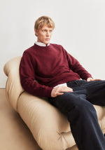 Laden Sie das Bild in den Galerie-Viewer, Baaro Fleece Sweat Shirt Velvet Red
