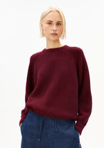 Laden Sie das Bild in den Galerie-Viewer, Rippstrickpullover Kaagi Bio-Baumwoll Mix

