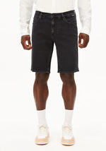 Laden Sie das Bild in den Galerie-Viewer, Naailo Denim Shorts black washed
