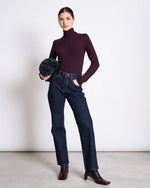 Laden Sie das Bild in den Galerie-Viewer, Lyocell Rib Turtleneck Shirt Mio

