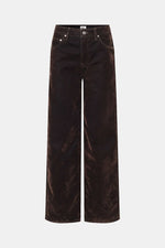 Laden Sie das Bild in den Galerie-Viewer, Turid Flocked Denim Jeans
