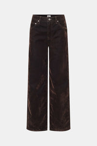 Turid Flocked Denim Jeans