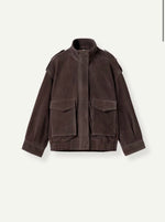 Laden Sie das Bild in den Galerie-Viewer, Bomber Leder Jacket Zaria
