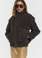 Laden Sie das Bild in den Galerie-Viewer, Bomber Leder Jacket Zaria
