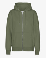 Laden Sie das Bild in den Galerie-Viewer, Classic Organic Zip Hoodie - Dusty Olive
