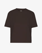 Laden Sie das Bild in den Galerie-Viewer, Organic Boxy Crop Tee - Coffee Brown
