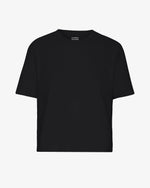 Laden Sie das Bild in den Galerie-Viewer, Organic Boxy Crop Tee - Deep Black
