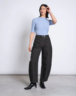 Laden Sie das Bild in den Galerie-Viewer, Lyocell Rib Shirt Nina mid blue
