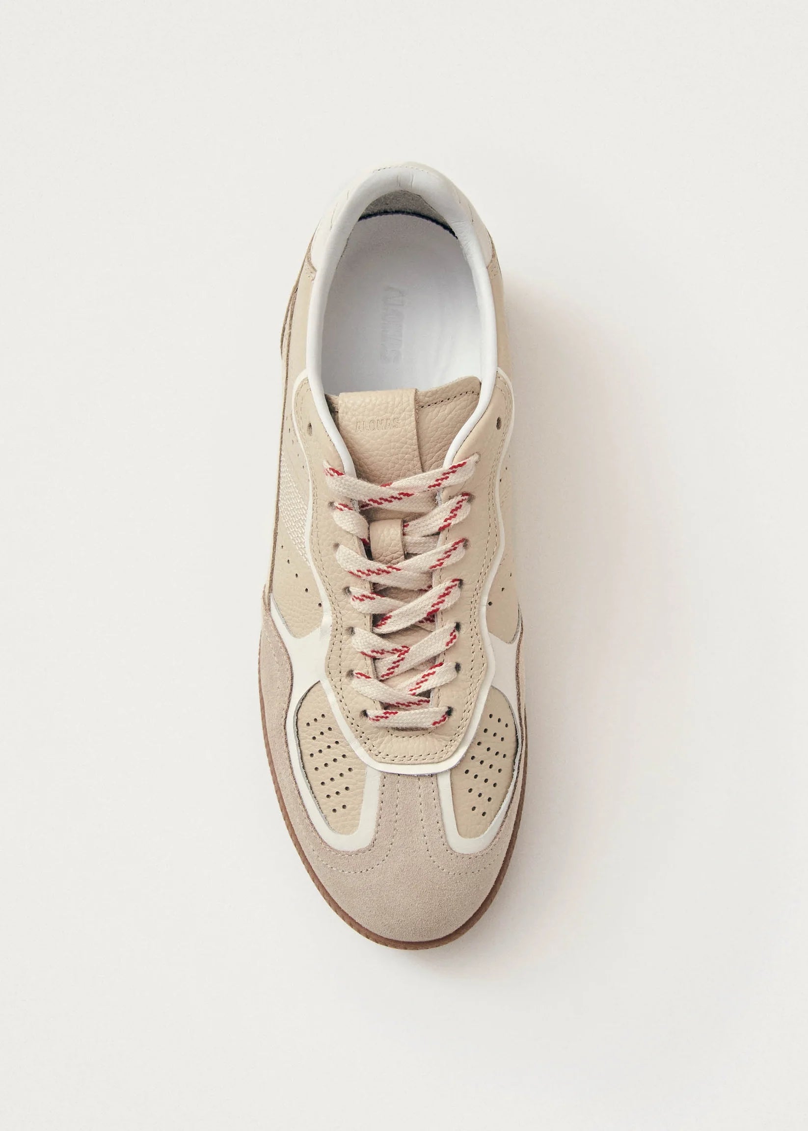 Tb.490 Rife Grain Cream Leather Sneaker