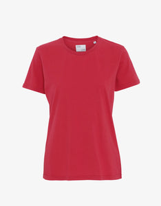 Women Light Organic Tee - Scarlet Red