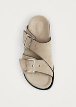 Laden Sie das Bild in den Galerie-Viewer, Alba Suede Beige Leder Sandalen
