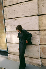 Laden Sie das Bild in den Galerie-Viewer, Glitzer Nadelstreifen Hose Vanilla
