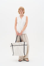 Laden Sie das Bild in den Galerie-Viewer, Leinen Weste Farida Pure White
