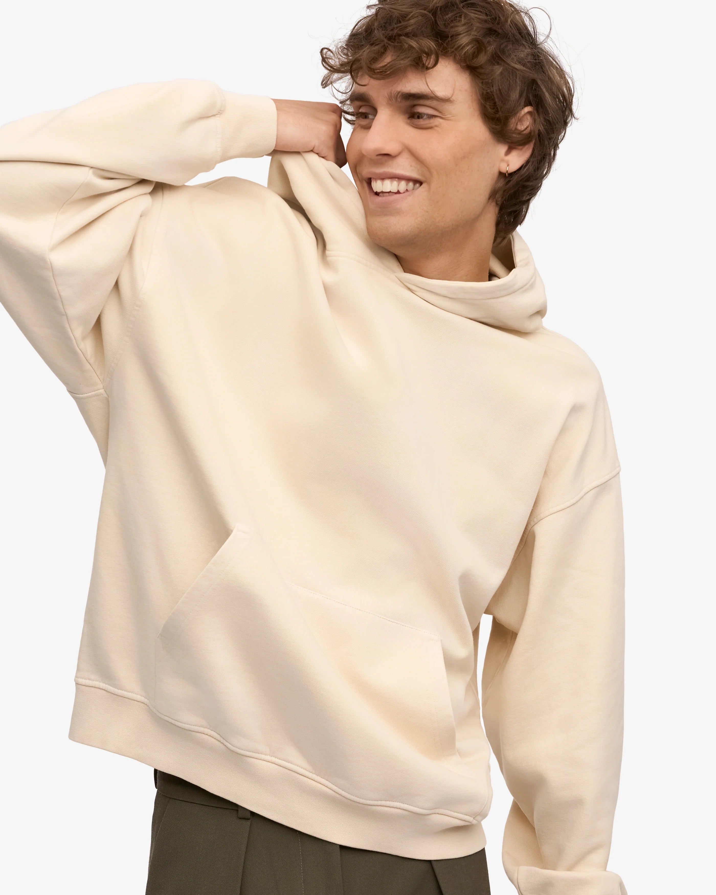 Organic Oversized Hood - Ivory White