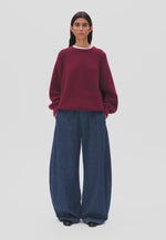 Laden und Abspielen von Videos im Galerie-Viewer, Rippstrickpullover Kaagi Bio-Baumwoll Mix
