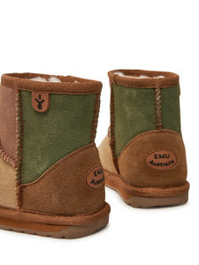 Lammfell Boots Wallaby Mini Patchwork
