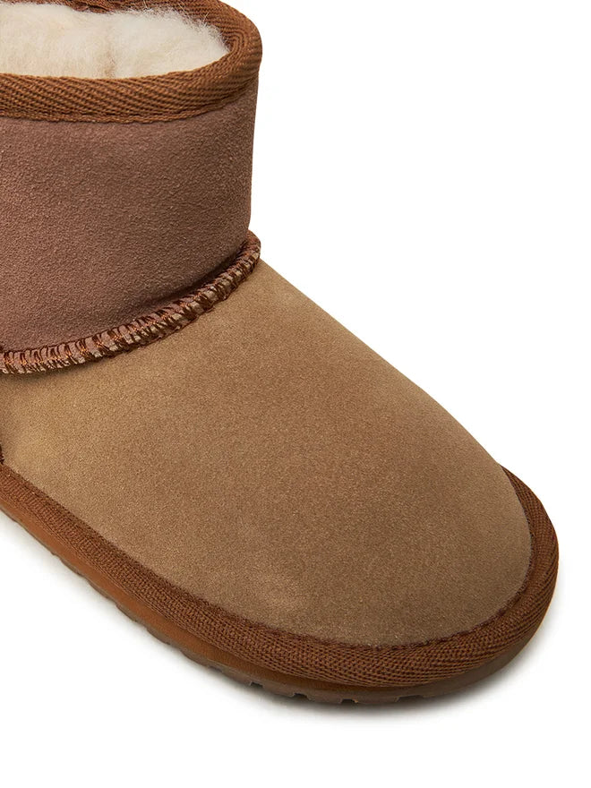Lammfell Boots Wallaby Mini Patchwork