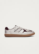 Laden Sie das Bild in den Galerie-Viewer, Sneaker tb.490 Grain Shimmer Silver Burgundy
